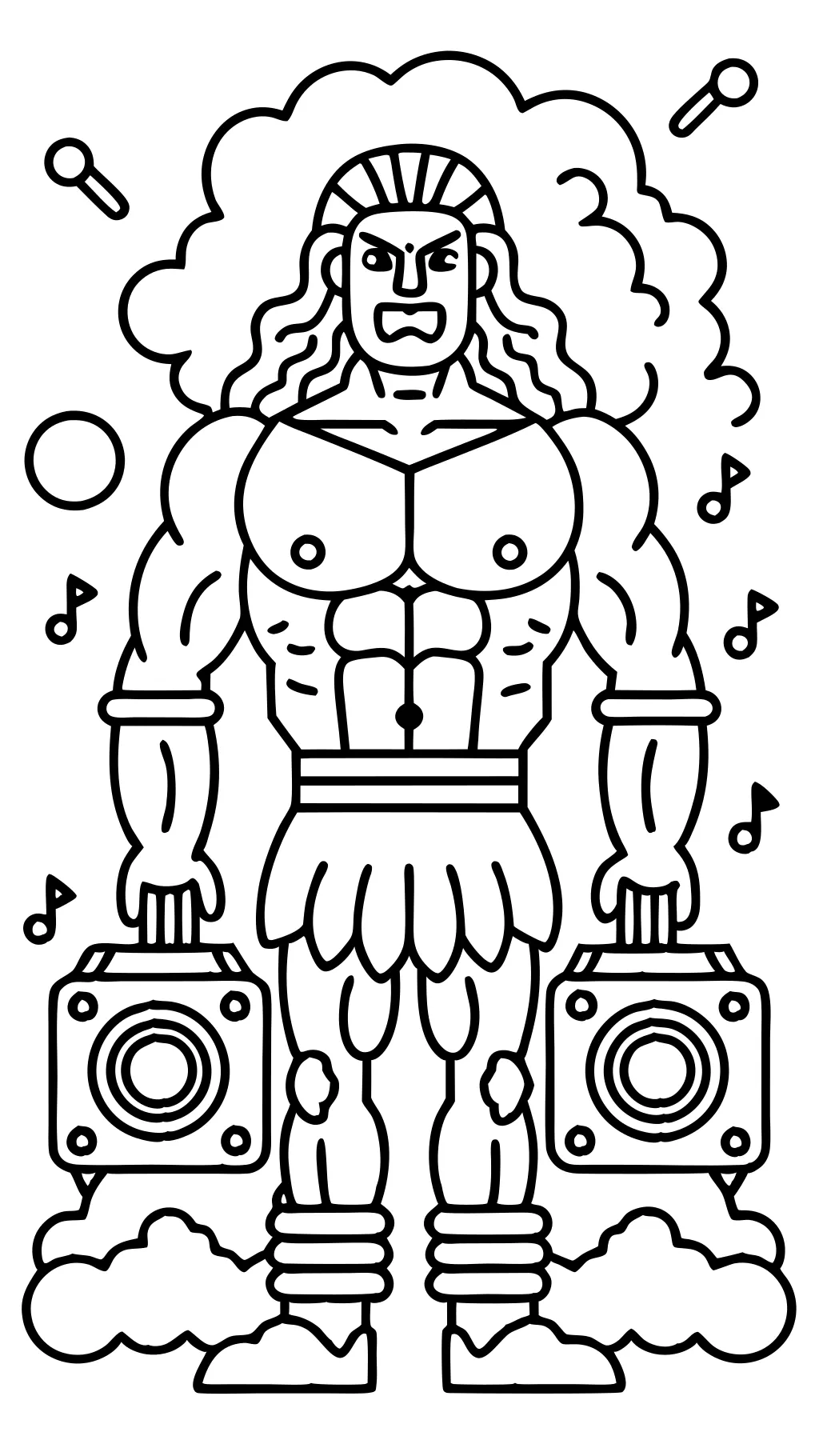 titan speakerman coloring page